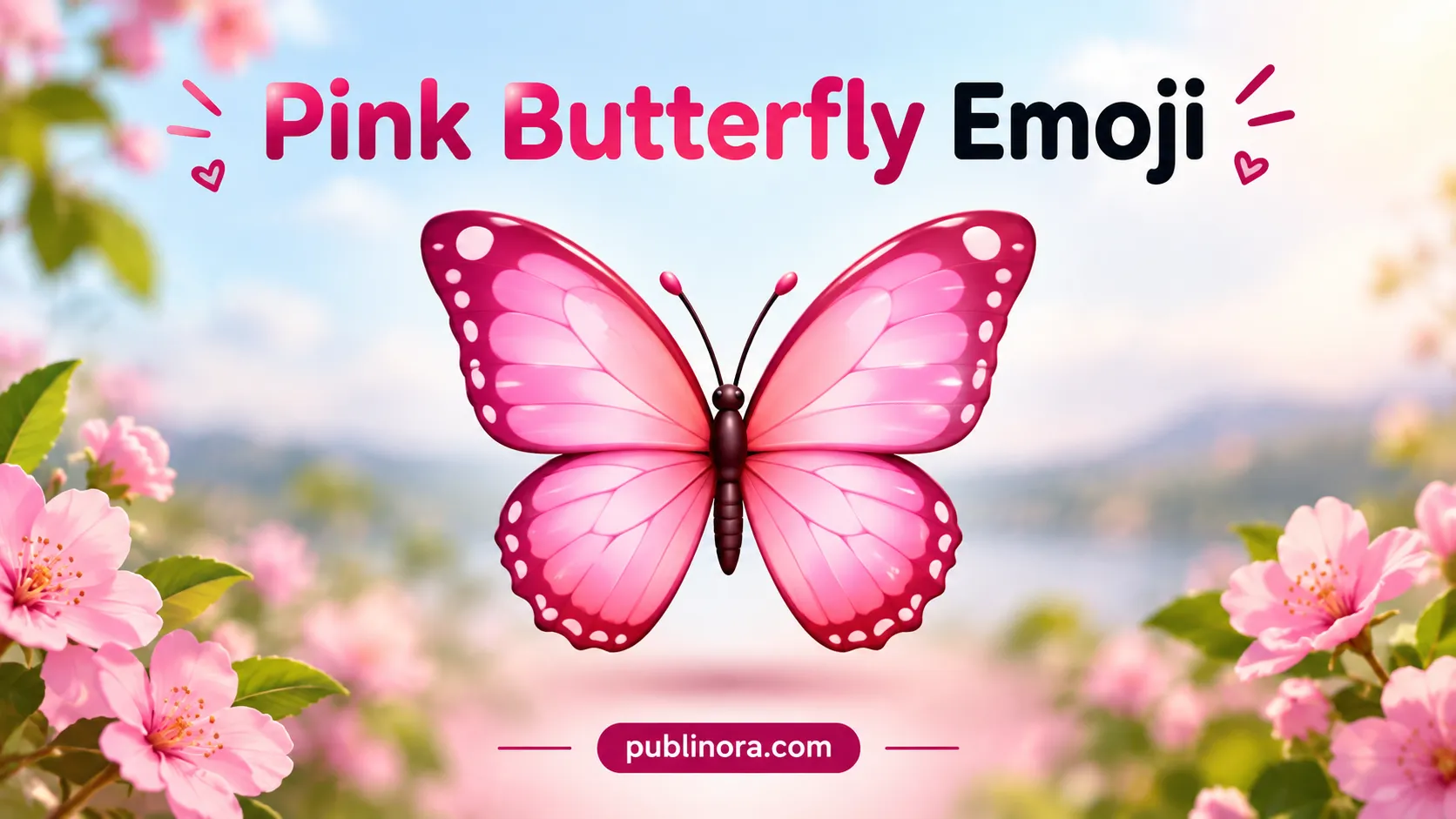 Pink Butterfly Emoji